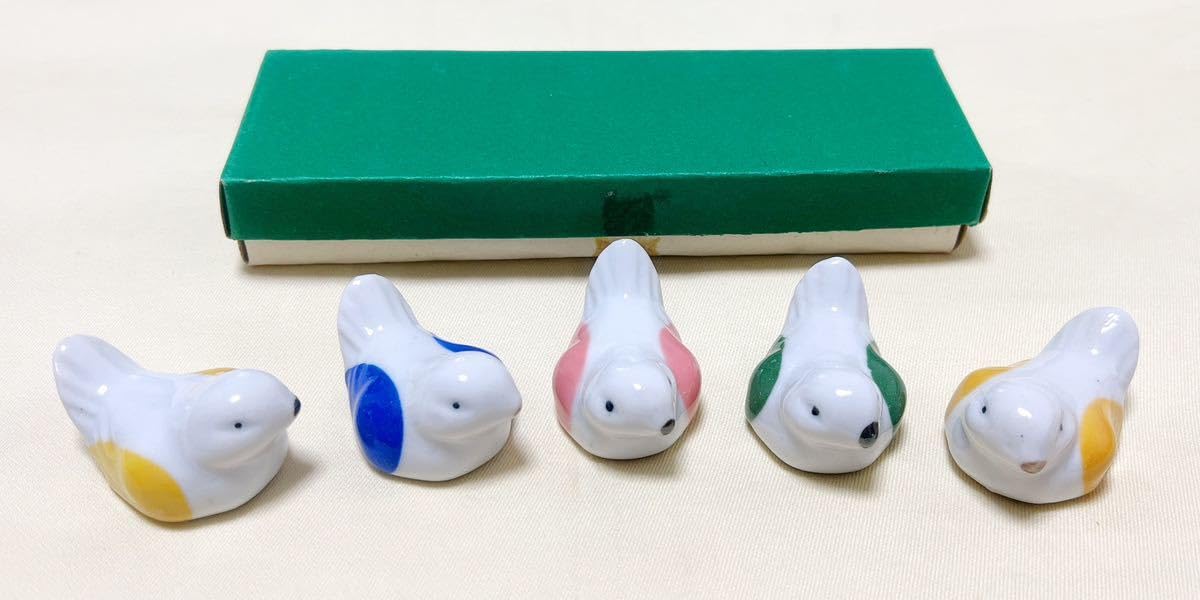 Amazon.co.jp: 和食器 陶磁器 ハト鳩型 鳥 箸置き5個 : ホーム＆キッチン